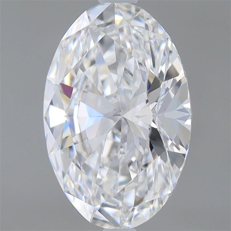 1.08 Carat Oval Lab Diamond with  Cut Diamond in 14KT  view 1
