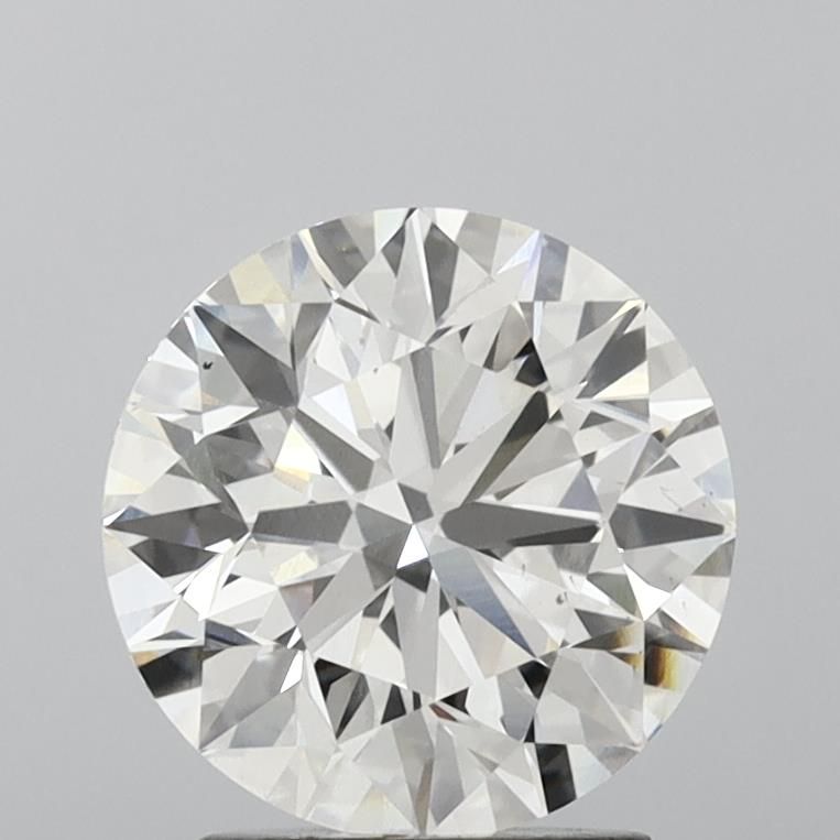 2.81 Carat Round Lab Diamond with  Cut Diamond in 14KT  view 1
