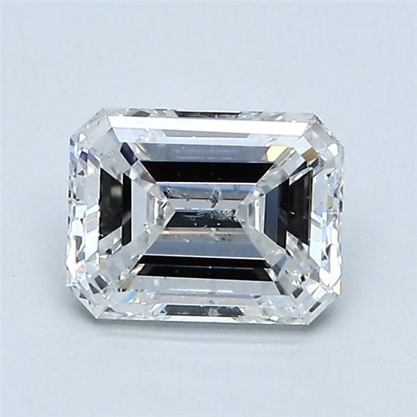 1.0 Carat Emerald Natural Diamond with  Cut Diamond in 14KT  view 1
