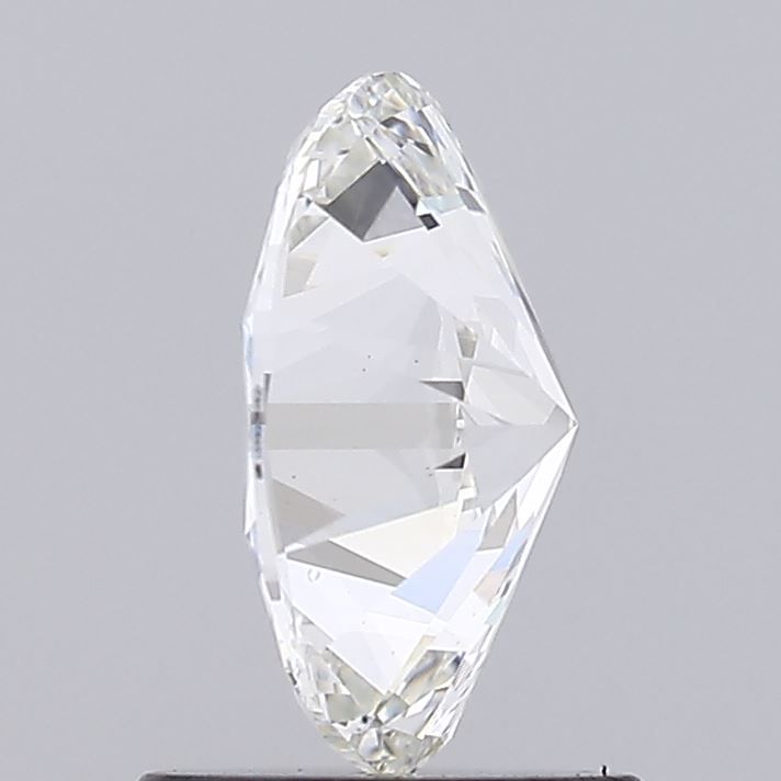 1.0 Carat Oval Lab Diamond with  Cut Diamond in 14KT  view 1
