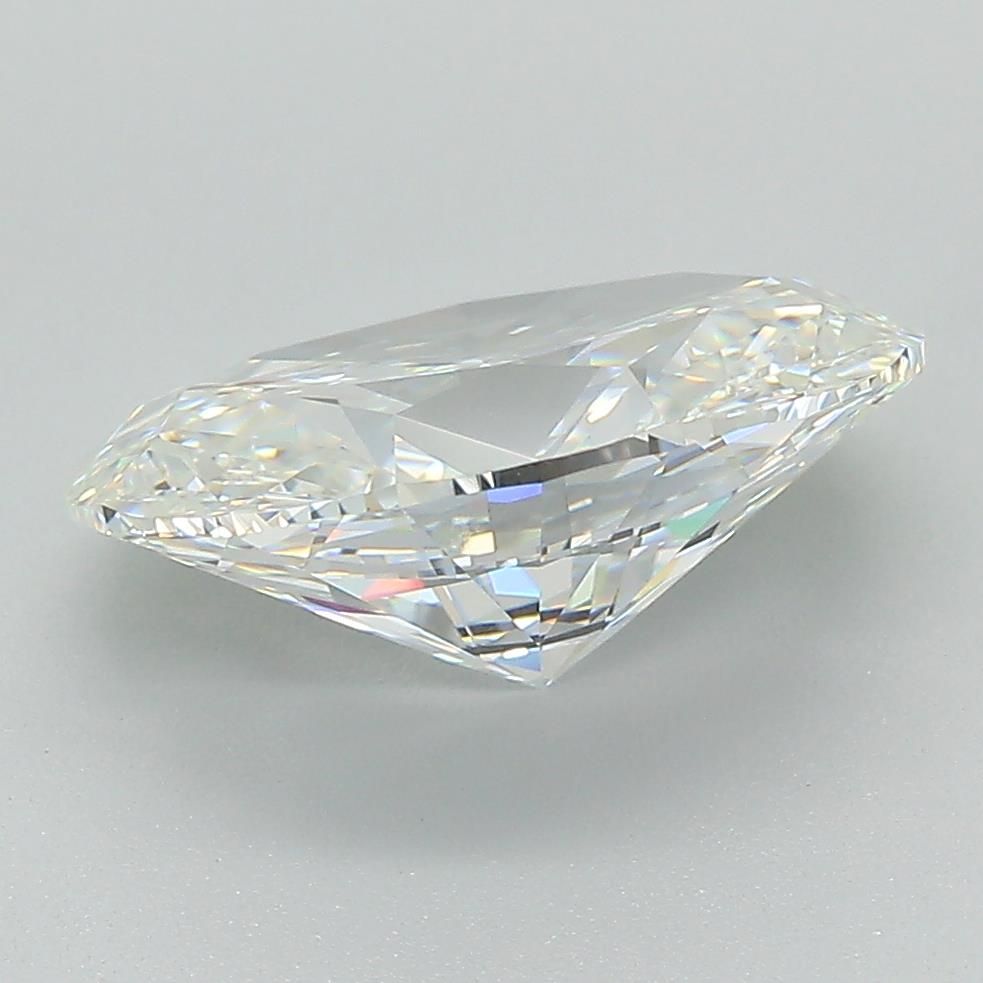 3.31 Carat Oval Lab Diamond with  Cut Diamond in 14KT  view 1
