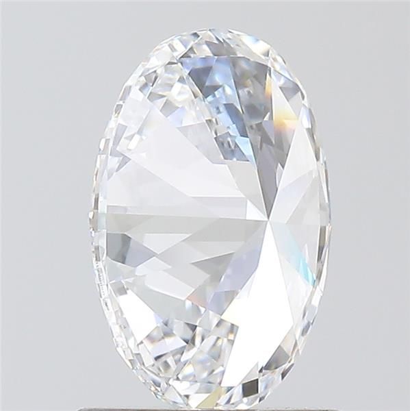 1.01 Carat Oval Lab Diamond with  Cut Diamond in 14KT  view 1

