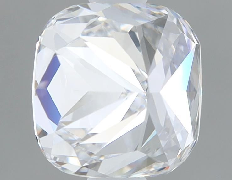 1.0 Carat Cushion Lab Diamond with  Cut Diamond in 14KT  view 1
