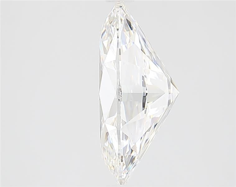 3.72 Carat Oval Lab Diamond with  Cut Diamond in 14KT  view 1
