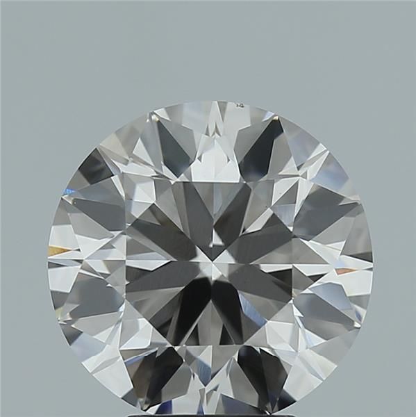 4.0 Carat Round Lab Diamond with  Cut Diamond in 14KT  view 1
