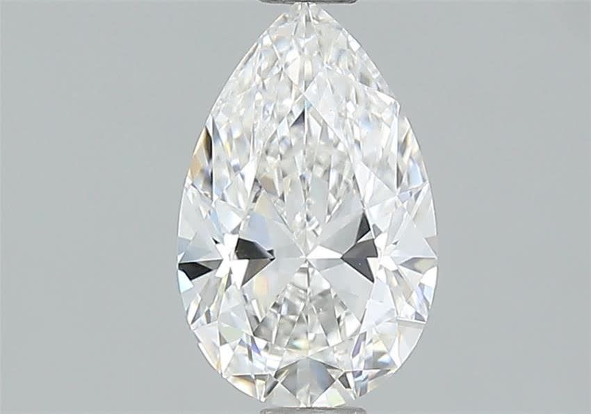 0.77 Carat Pear Natural Diamond with  Cut Diamond in 14KT  view 1
