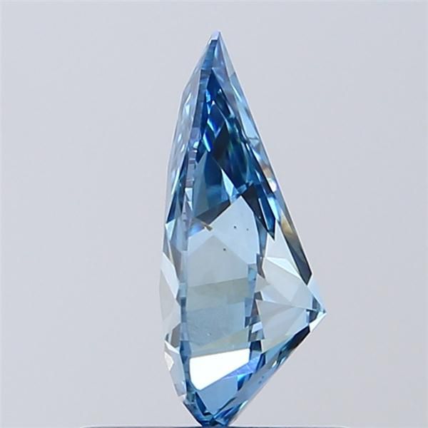 0.72 Carat Pear Lab Diamond with  Cut Diamond in 14KT  view 1
