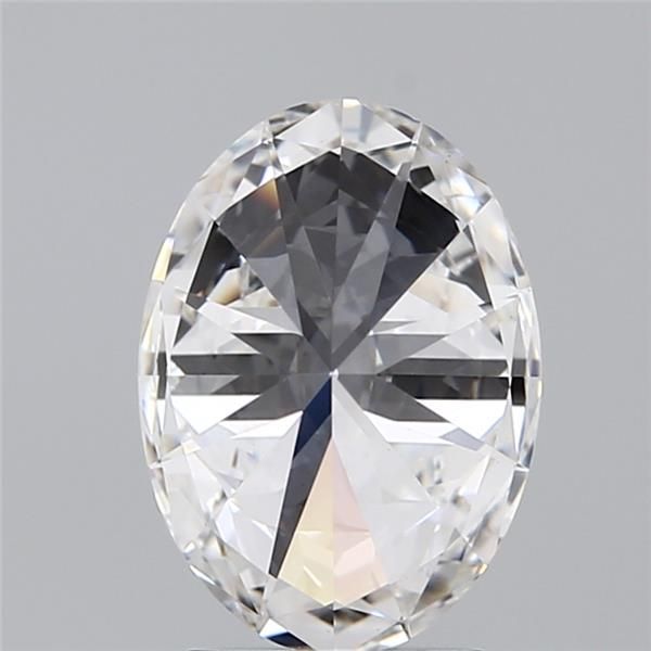 2.1 Carat Oval Lab Diamond with  Cut Diamond in 14KT  view 1
