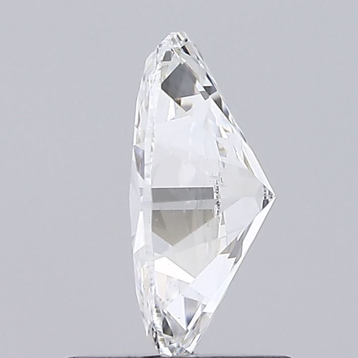 1.0 Carat Oval Lab Diamond with  Cut Diamond in 14KT  view 1
