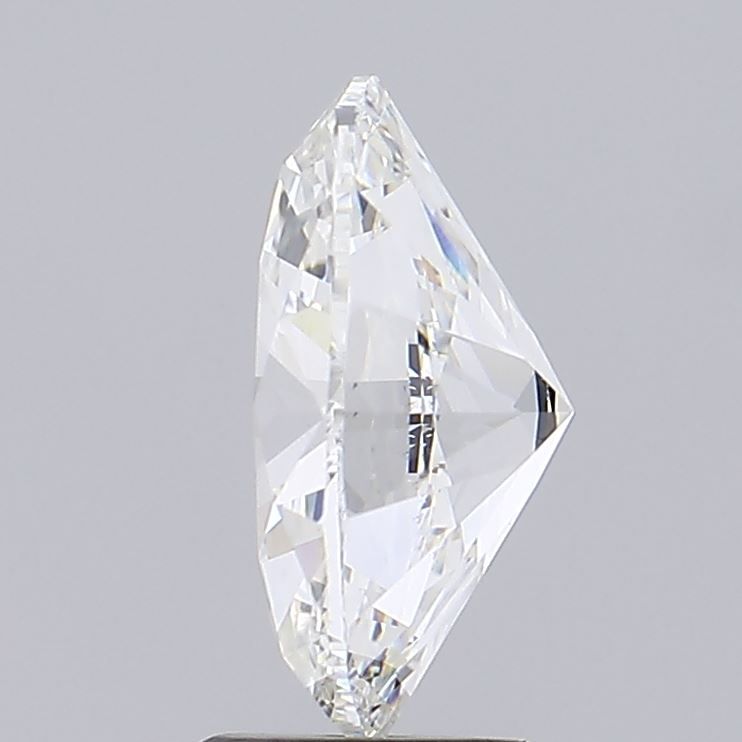 3.1 Carat Oval Lab Diamond with  Cut Diamond in 14KT  view 1
