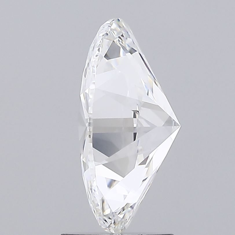 2.5 Carat Oval Lab Diamond with  Cut Diamond in 14KT  view 1
