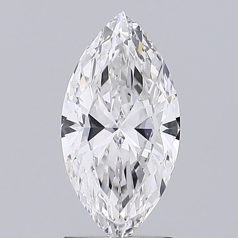 1.61 Carat Marquise Lab Diamond with  Cut Diamond in 14KT  view 1
