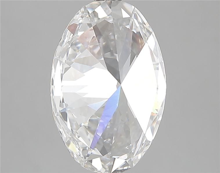 4.01 Carat Oval Lab Diamond with  Cut Diamond in 14KT  view 1
