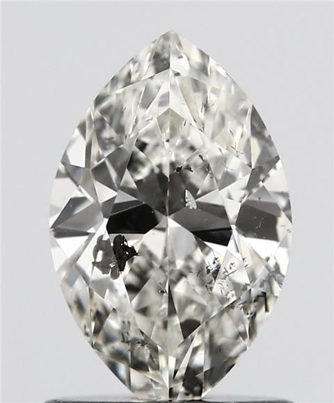 0.9 Carat Marquise Natural Diamond with  Cut Diamond in 14KT  view 1
