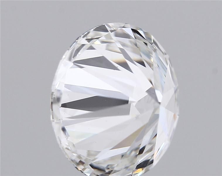5.51 Carat Round Lab Diamond with  Cut Diamond in 14KT  view 1
