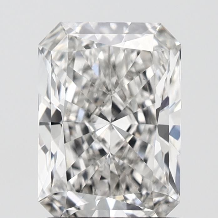 1.71 Carat Radiant Lab Diamond with  Cut Diamond in 14KT  view 1
