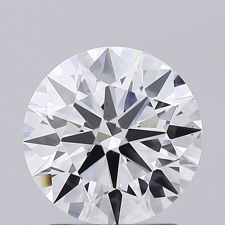 1.92 Carat Round Lab Diamond with  Cut Diamond in 14KT  view 1
