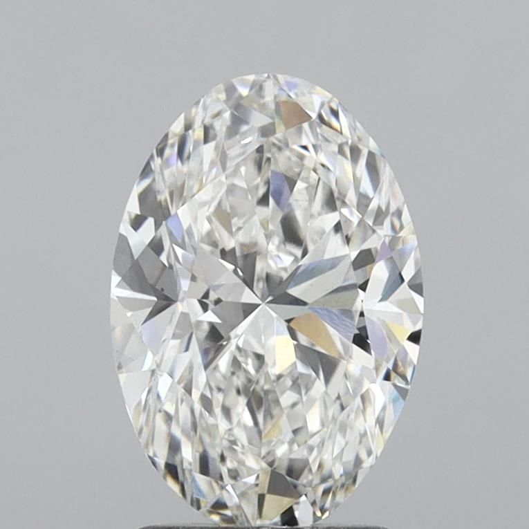 1.93 Carat Oval Lab Diamond with  Cut Diamond in 14KT  view 1
