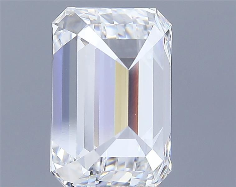 5.18 Carat Emerald Lab Diamond with  Cut Diamond in 14KT  view 1
