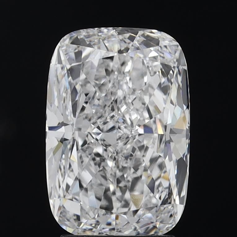 3.17 Carat Cushion Lab Diamond with  Cut Diamond in 14KT  view 1
