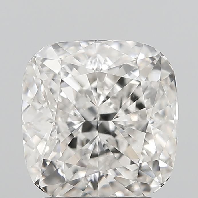 2.23 Carat Cushion Lab Diamond with  Cut Diamond in 14KT  view 1
