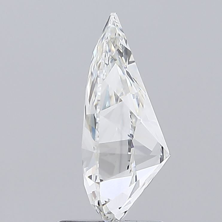 2.0 Carat Pear Lab Diamond with  Cut Diamond in 14KT  view 1
