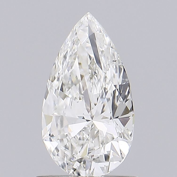 1.0 Carat Pear Lab Diamond with  Cut Diamond in 14KT  view 1
