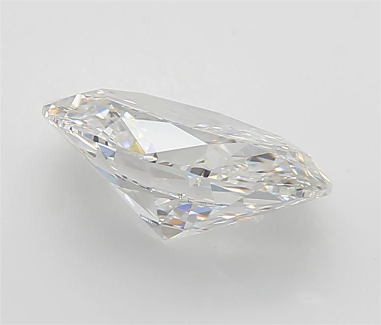 2.2 Carat Oval Lab Diamond with  Cut Diamond in 14KT  view 1
