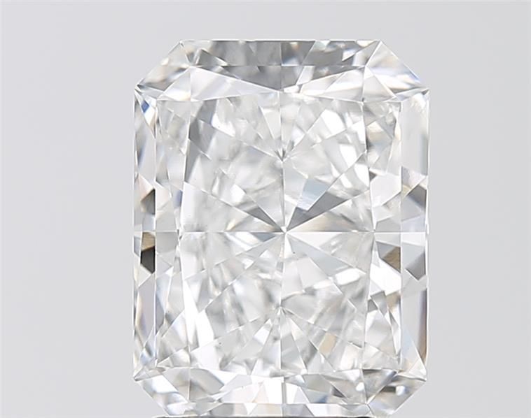 3.01 Carat Radiant Lab Diamond with  Cut Diamond in 14KT  view 1

