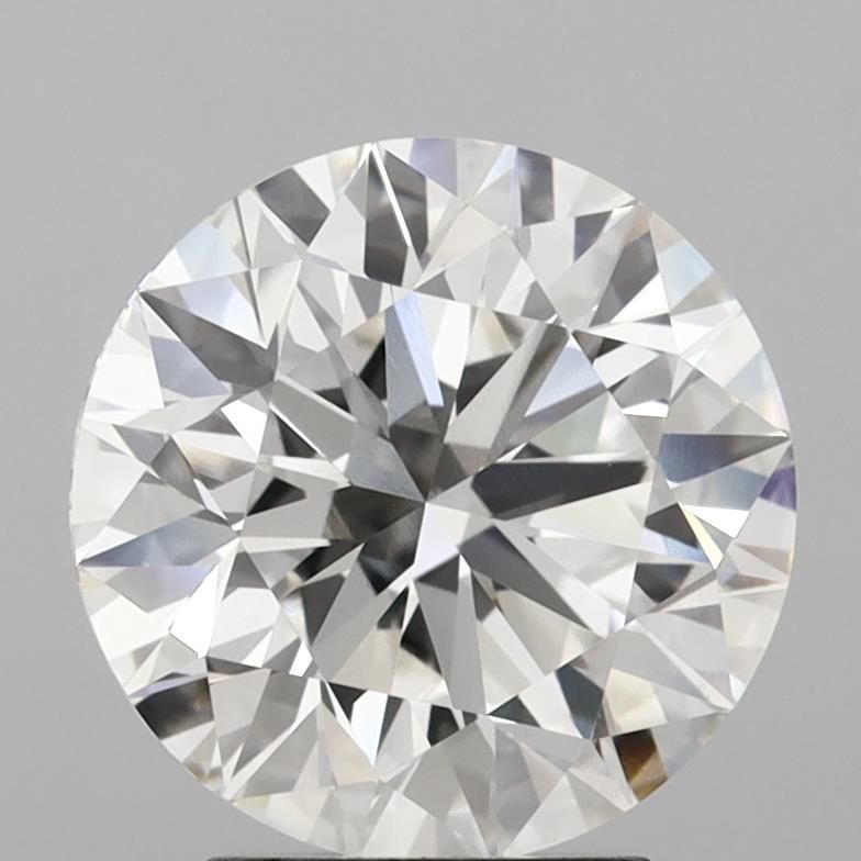 3.5 Carat Round Lab Diamond with  Cut Diamond in 14KT  view 1
