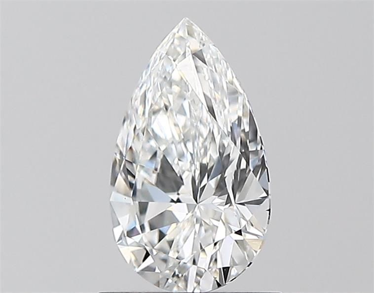 1.03 Carat Pear Lab Diamond with  Cut Diamond in 14KT  view 1
