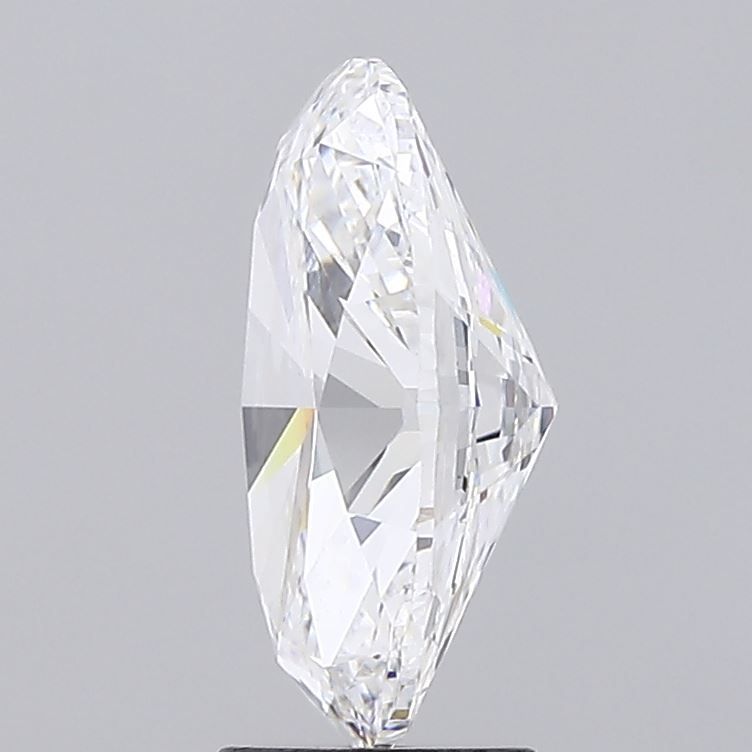 3.85 Carat Oval Lab Diamond with  Cut Diamond in 14KT  view 1
