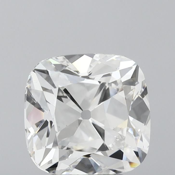 3.02 Carat Cushion Lab Diamond with  Cut Diamond in 14KT  view 1
