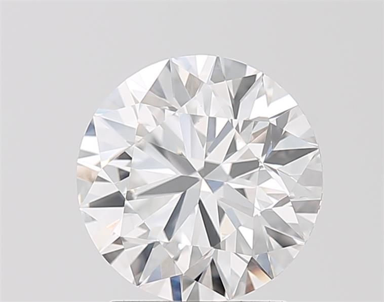 2.22 Carat Round Lab Diamond with  Cut Diamond in 14KT  view 1
