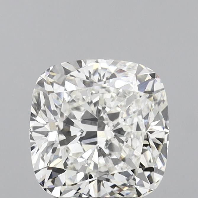 2.27 Carat Cushion Lab Diamond with  Cut Diamond in 14KT  view 1
