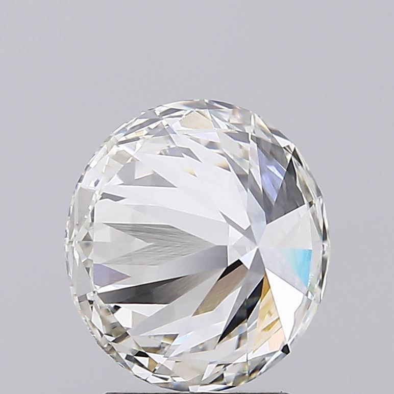 2.65 Carat Round Lab Diamond with  Cut Diamond in 14KT  view 1
