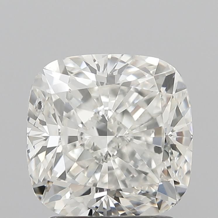 2.2 Carat Cushion Lab Diamond with  Cut Diamond in 14KT  view 1
