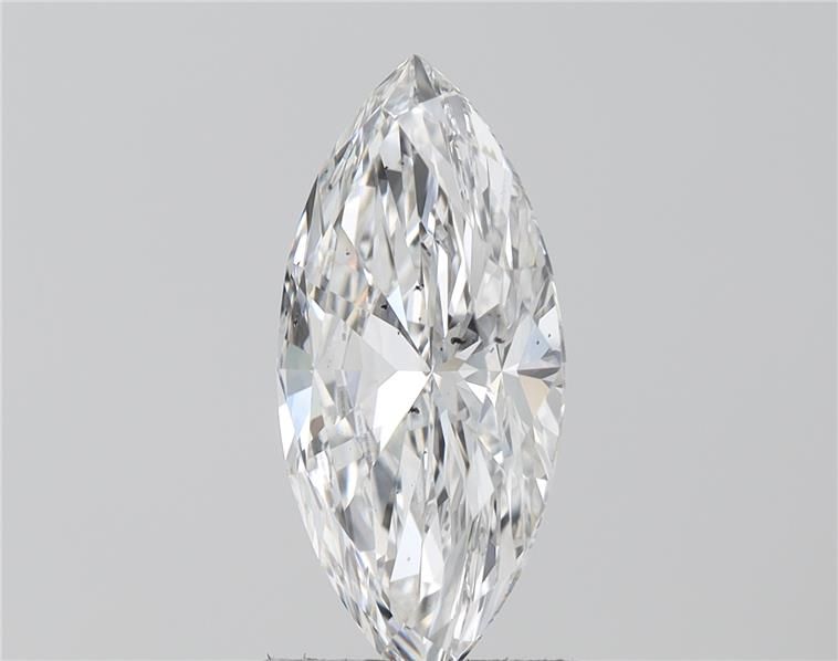 1.77 Carat Marquise Lab Diamond with  Cut Diamond in 14KT  view 1
