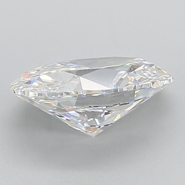 2.27 Carat Oval Lab Diamond with  Cut Diamond in 14KT  view 1

