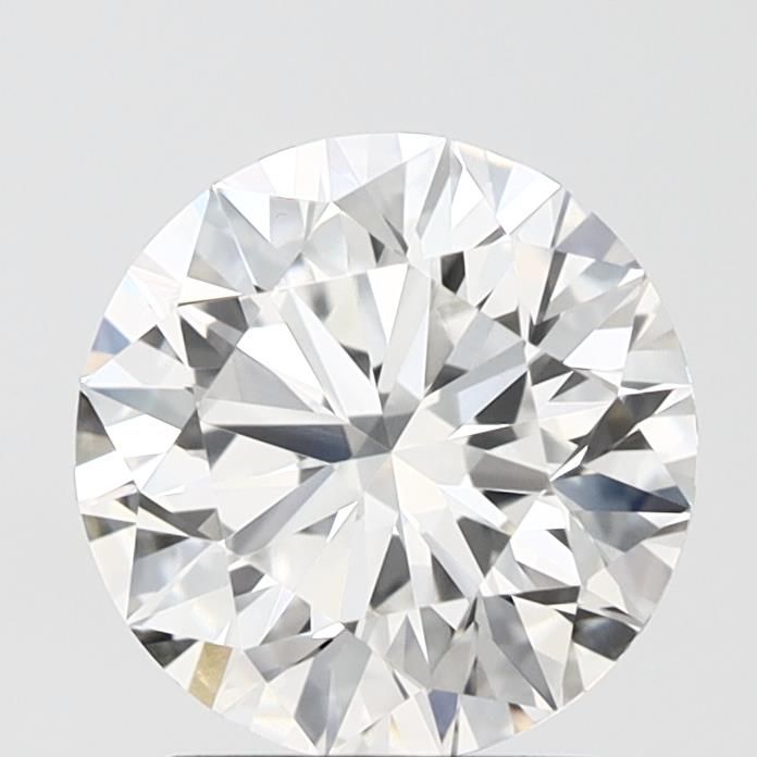 2.36 Carat Round Lab Diamond with  Cut Diamond in 14KT  view 1
