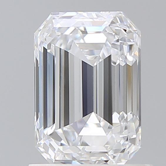 1.5 Carat Emerald Lab Diamond with  Cut Diamond in 14KT  view 1
