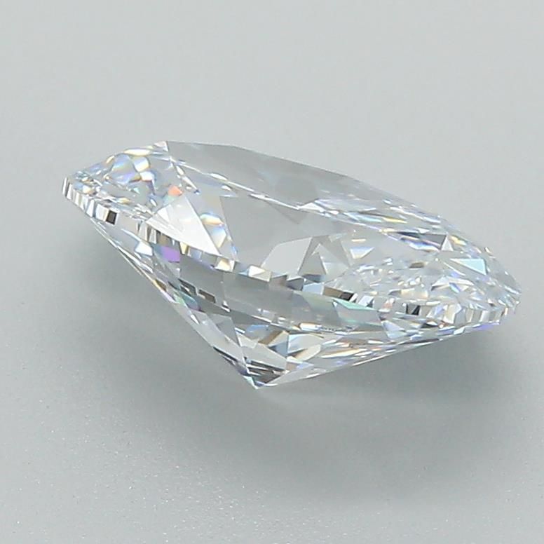 2.02 Carat Oval Lab Diamond with  Cut Diamond in 14KT  view 1
