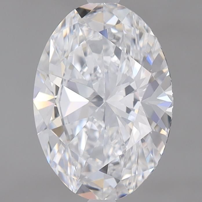 1.51 Carat Oval Lab Diamond with  Cut Diamond in 14KT  view 1
