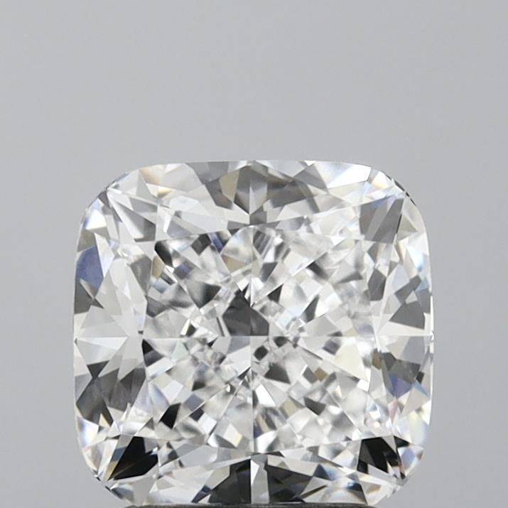 2.26 Carat Cushion Lab Diamond with  Cut Diamond in 14KT  view 1

