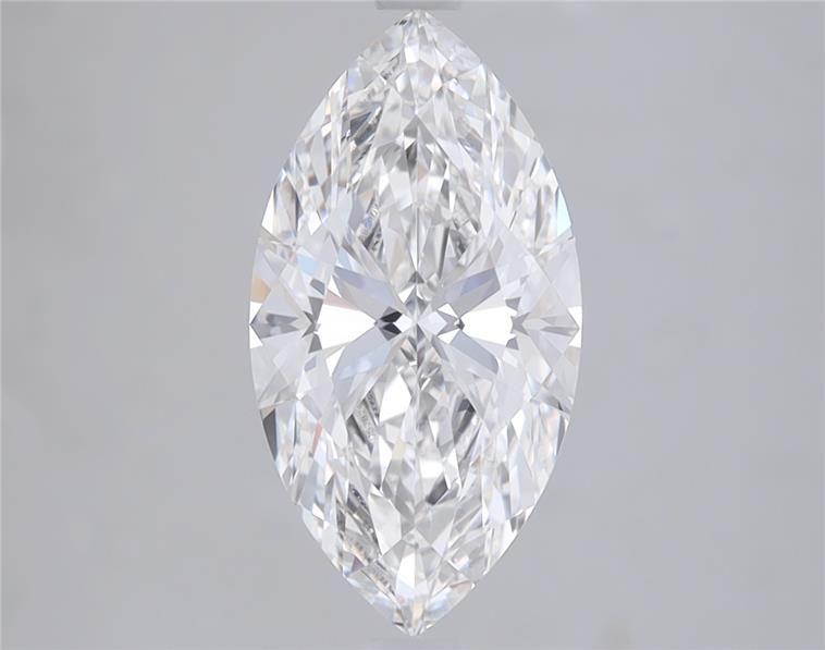 2.11 Carat Marquise Lab Diamond with  Cut Diamond in 14KT  view 1
