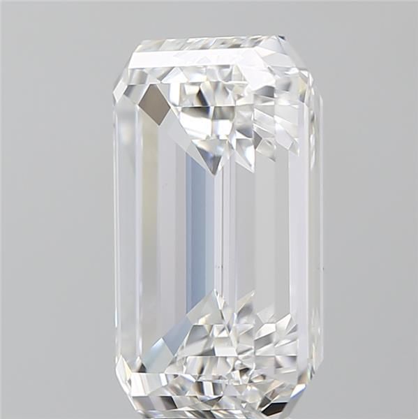 9.13 Carat Emerald Lab Diamond with  Cut Diamond in 14KT  view 1
