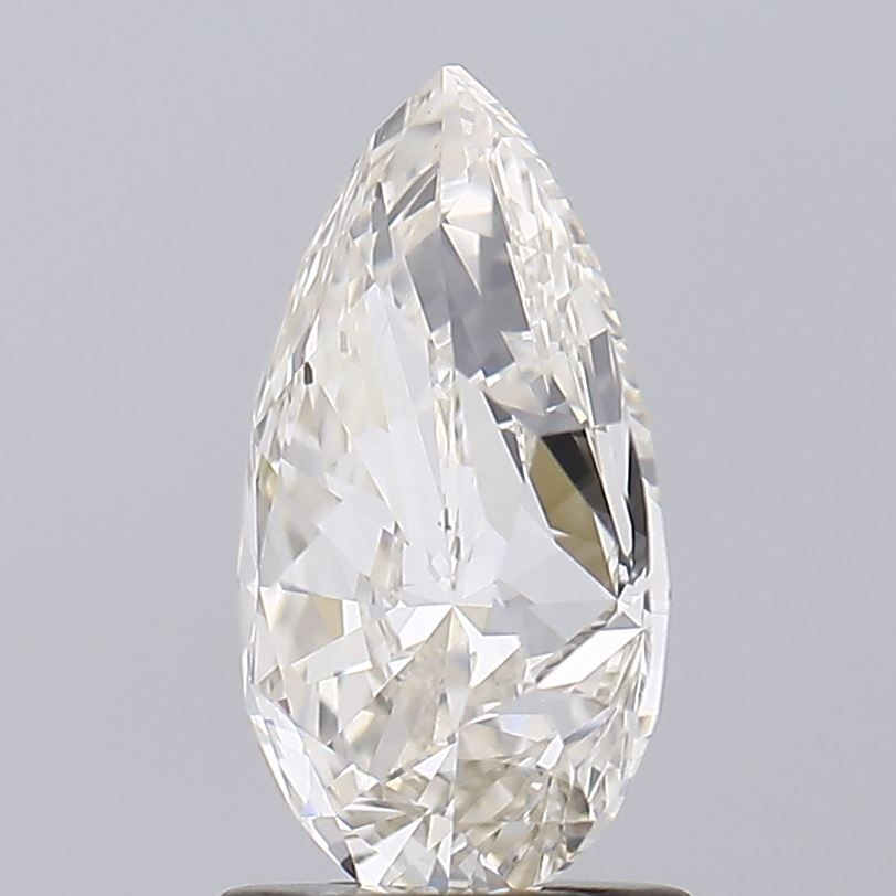 2.0 Carat Pear Natural Diamond with  Cut Diamond in 14KT  view 1

