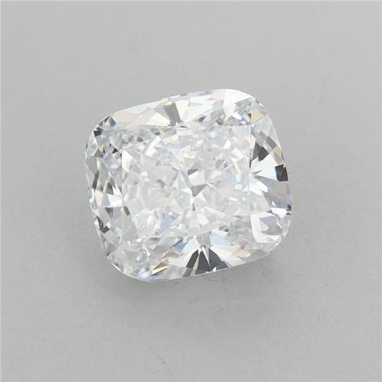 1.51 Carat Cushion Lab Diamond with  Cut Diamond in 14KT  view 1

