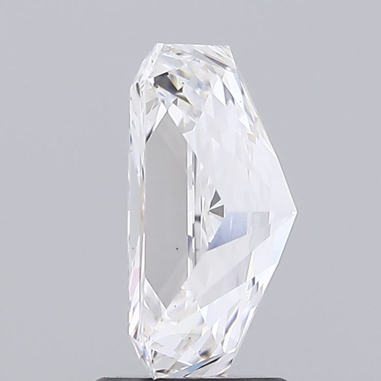 2.65 Carat Radiant Lab Diamond with  Cut Diamond in 14KT  view 1

