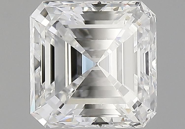 2.0 Carat Asscher Natural Diamond with  Cut Diamond in 14KT  view 1

